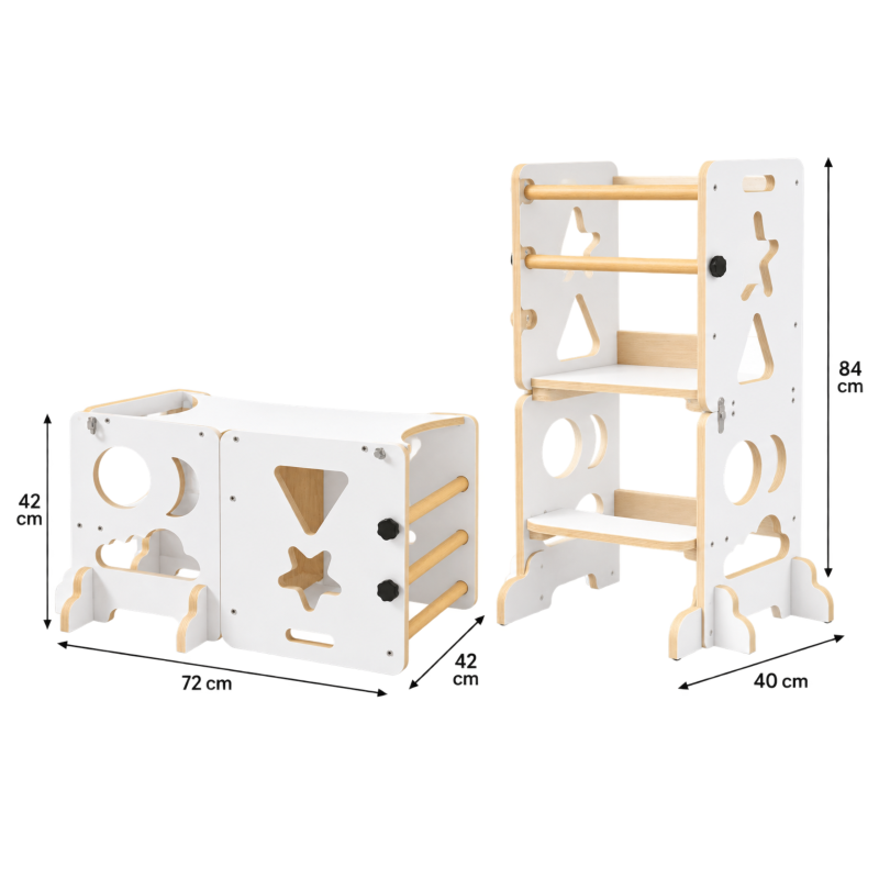 Drewniany Pomocnik Kuchenny 3w1 Kitchen Helper | BubaToys