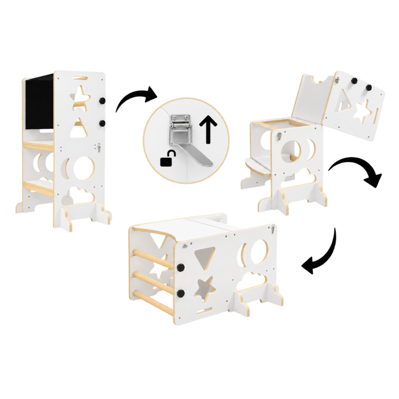 Drewniany Pomocnik Kuchenny 3w1 Kitchen Helper | BubaToys