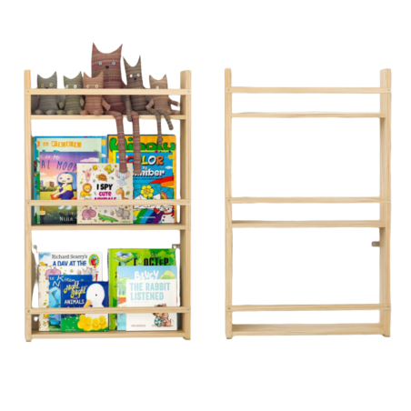 Drewniana Biblioteczka Wisząca dla Dzieci 72 cm | BubaToys