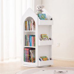 Obrotowa Biblioteczka dla Dzieci Rakieta 360° | BubaToys