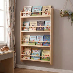 Drewniana Biblioteczka Ścienna dla Dzieci 118 cm | BubaToys