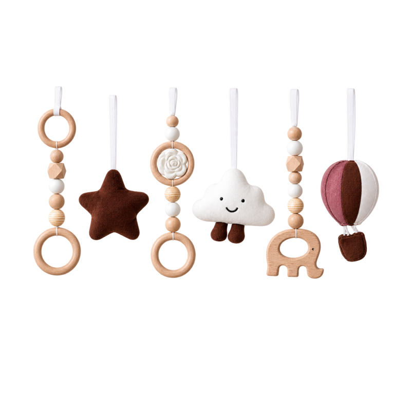 Drewniany Stojak Edukacyjny dla Niemowląt Niebo | Buba Toys