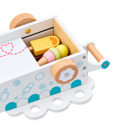 Drewniana Lodziarnia Wózek z Lodami dla Dzieci 3+ | Buba Toys