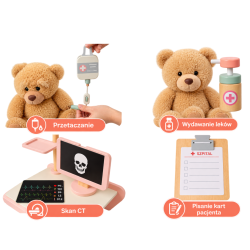 Drewniany Wózek Lekarski dla Dzieci Szpital Zestaw Lekarza 3+ | Buba Toys