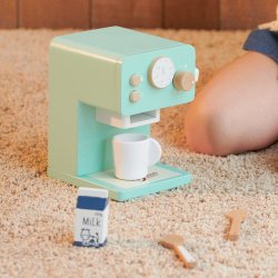 Drewniany Ekspres do Kawy dla Dzieci z Akcesoriami 18m+ | Buba Toys