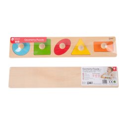 Drewniana Układanka Geometryczna dla Dzieci 12m+ | Buba Toys