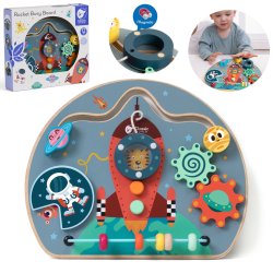 Classic World Tablica Manipulacyjna Sensoryczna 6w1 12m+ | Buba Toys