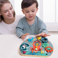 Classic World Tablica Manipulacyjna Sensoryczna 6w1 12m+ | Buba Toys