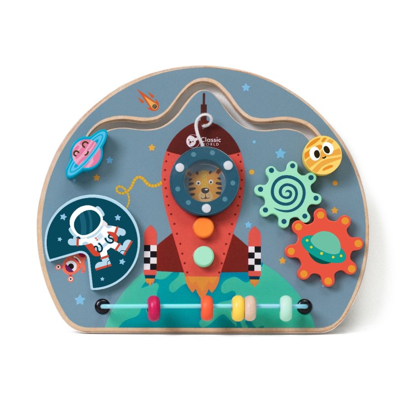 Classic World Tablica Manipulacyjna Sensoryczna 6w1 12m+ | Buba Toys