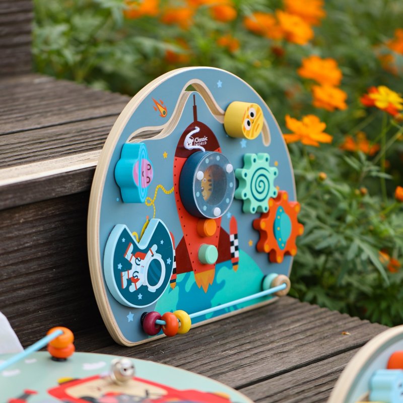 Classic World Tablica Manipulacyjna Sensoryczna 6w1 12m+ | Buba Toys