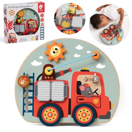 Classic World Tablica Manipulacyjna Straż Pożarna 6w1 12m+ | Buba Toys