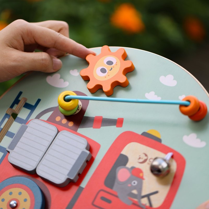 Classic World Tablica Manipulacyjna Straż Pożarna 6w1 12m+ | Buba Toys