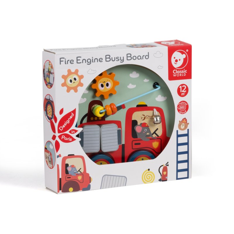 Classic World Tablica Manipulacyjna Straż Pożarna 6w1 12m+ | Buba Toys