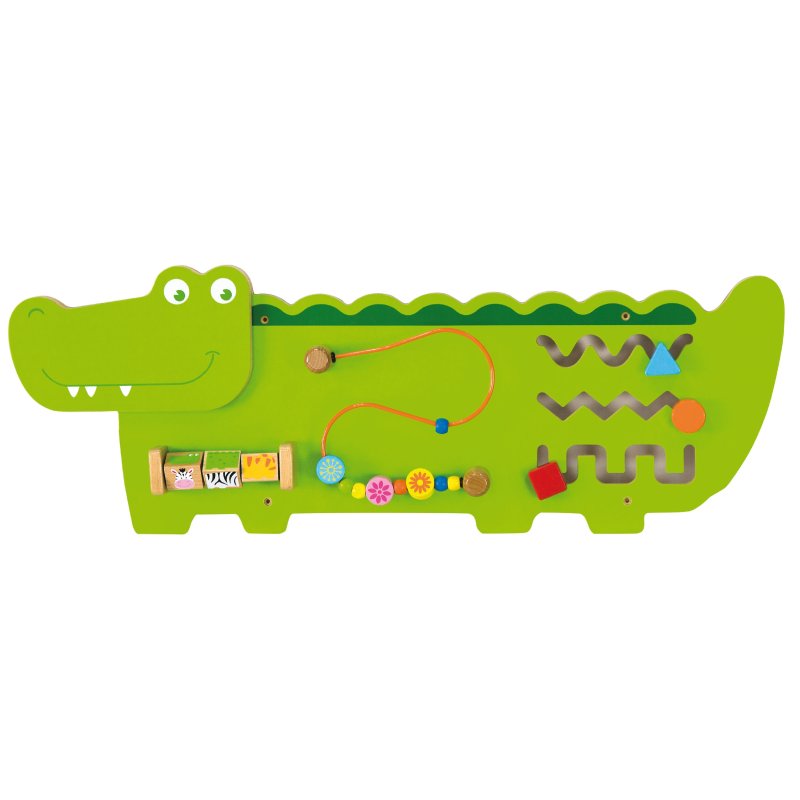 Viga Toys Tablica Manipulacyjna Krokodyl Montessori 18m+ | Buba Toys