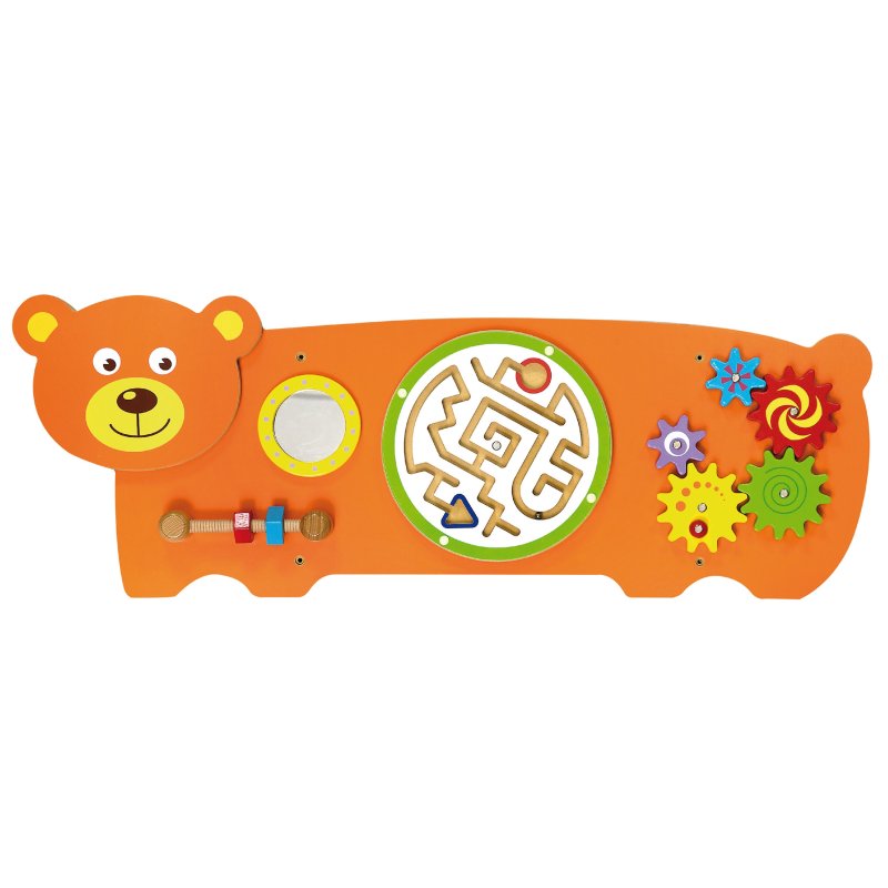 Viga Toys Tablica Manipulacyjna Miś Montessori 18m+ | Buba Toys