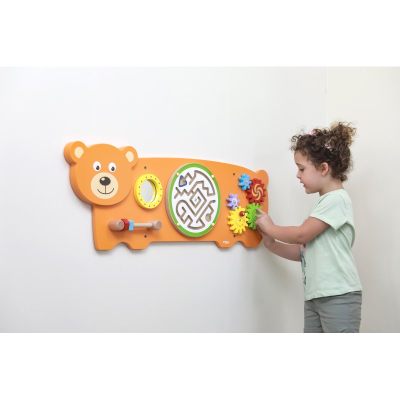 Viga Toys Tablica Manipulacyjna Miś Montessori 18m+ | Buba Toys