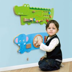 Viga Toys Tablica Manipulacyjna Słoń z Cymbałkami 18m+ | Buba Toys