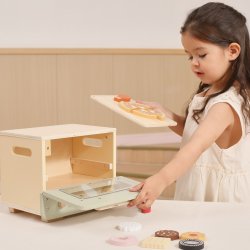 Viga Toys Drewniany Piekarnik Toster z Jedzeniem 3+ | Buba Toys